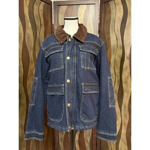 NWT Wrangler Sherpa Lined Denim Chore Coat. Size S (M).